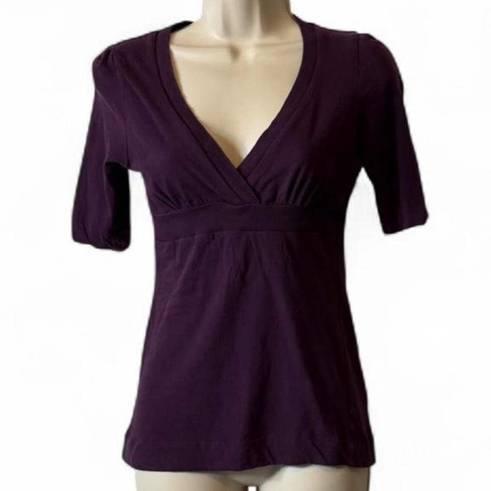 Vintage Y2K Forever 21 Purple Surplice Top, Women's Size S